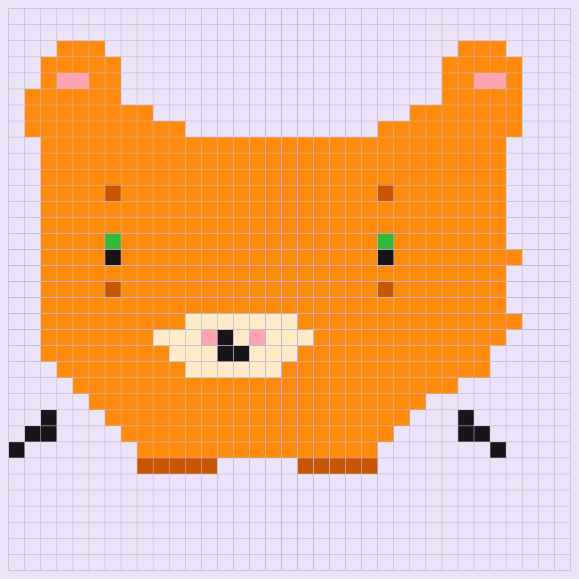 Pocket Cat bead pattern preview