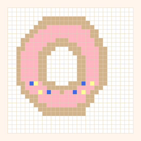 Frosted Donut bead pattern preview