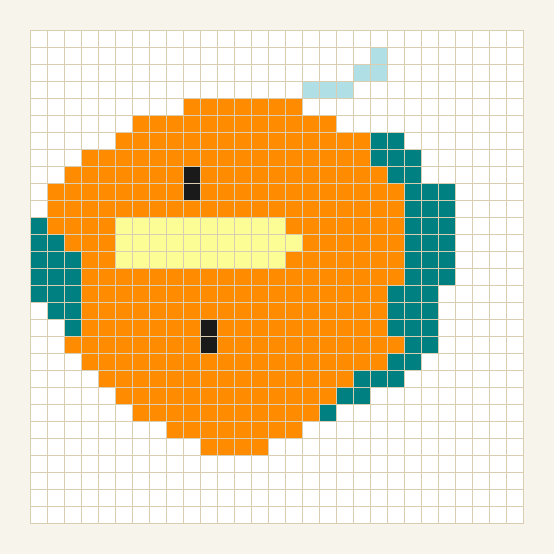 Bubble Fish bead pattern preview