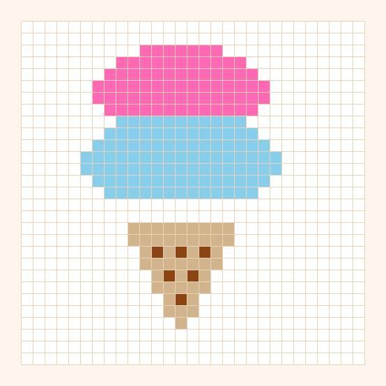 Double Scoop bead pattern preview