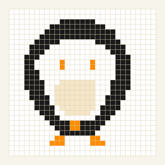 Snow Day Penguin bead pattern preview