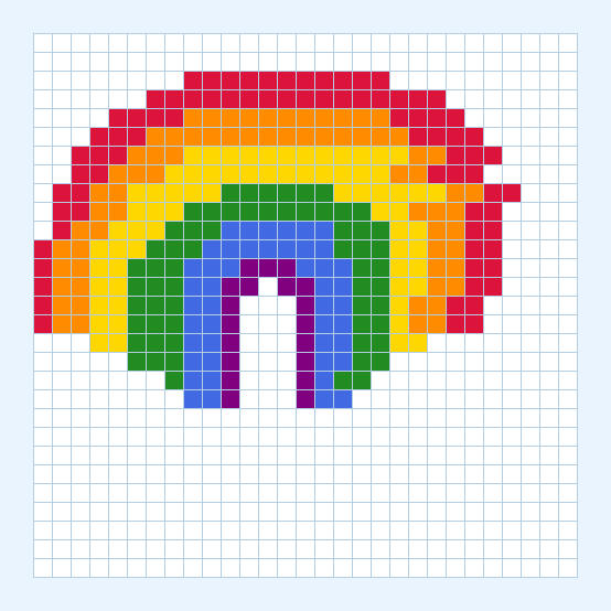 Happy Rainbow bead pattern preview
